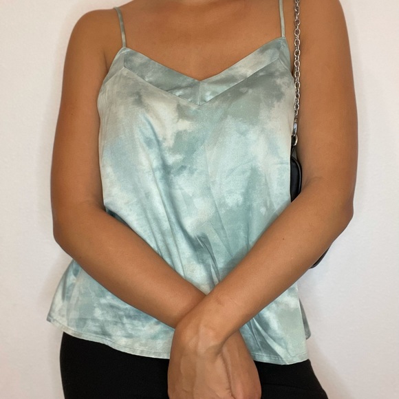 Vintage green tie dye top - Picture 4 of 5